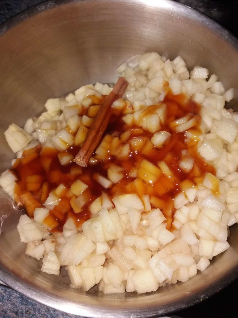 Receta macrobiótica de mermelada de pera. Saludable.