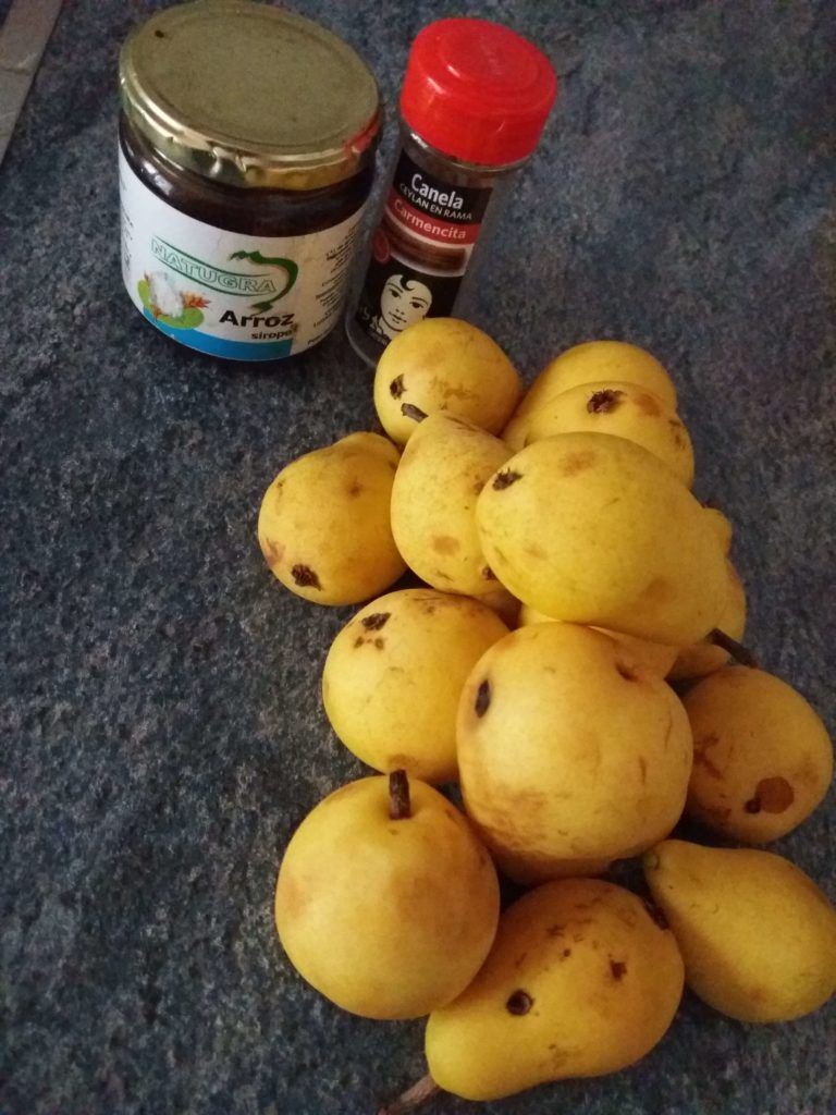 alimentos macrobióticos. Receta. Mermelada de pera
